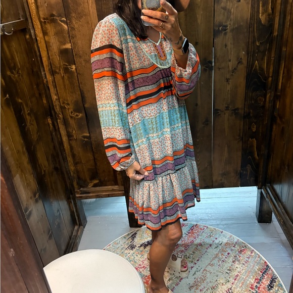 American Rag Bohemian Patterned Mini Dress - Picture 1 of 11
